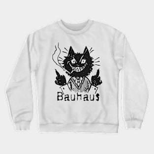 bauhaus and the bad cat Crewneck Sweatshirt